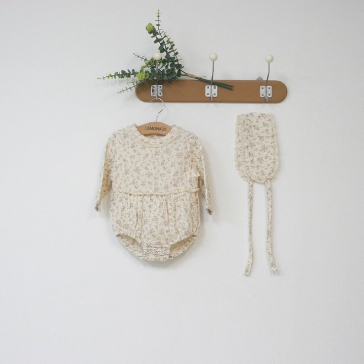 Lemonade - Korean Baby Fashion - #babyoutfit - Angel Suit Bonnet Set - 9