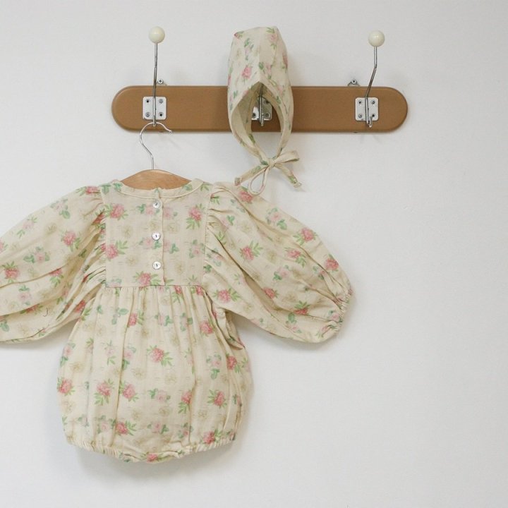 Lemonade - Korean Baby Fashion - #babyoutfit - Love Me Suit Bonnet Set - 5