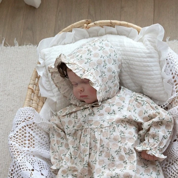 Lemonade - Korean Baby Fashion - #babyoutfit - Versailles Suit Bonnet Set - 10
