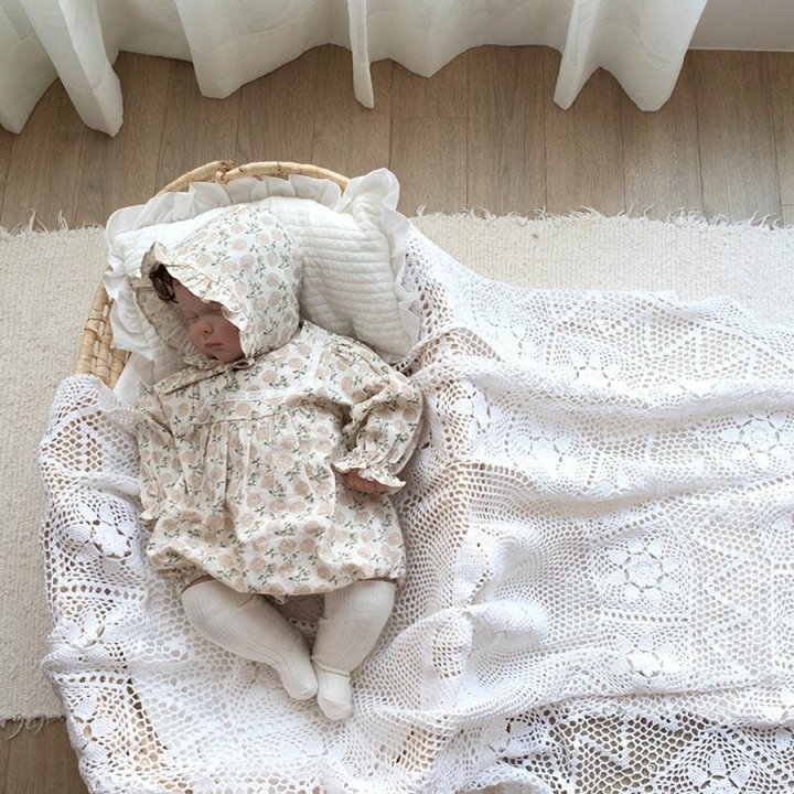 Lemonade - Korean Baby Fashion - #babyoutfit - Versailles Suit Bonnet Set - 9
