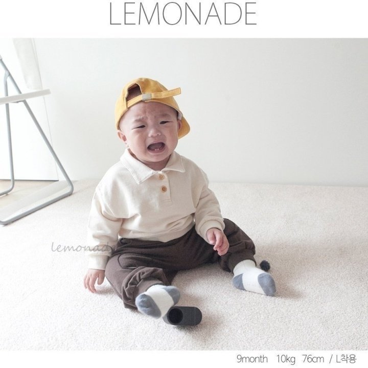 Lemonade - Korean Baby Fashion - #babyoutfit - Plain Collar Tee - 11