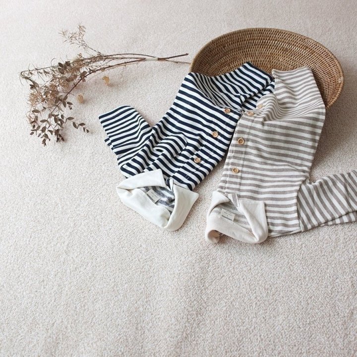 Lemonade - Korean Baby Fashion - #babyoutfit - Stripe Collar Suit - 7
