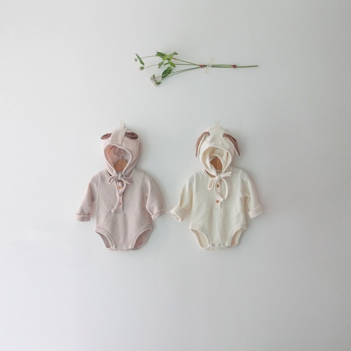 Lemonade - Korean Baby Fashion - #babyoutfit - Cookie Bonnet Suit