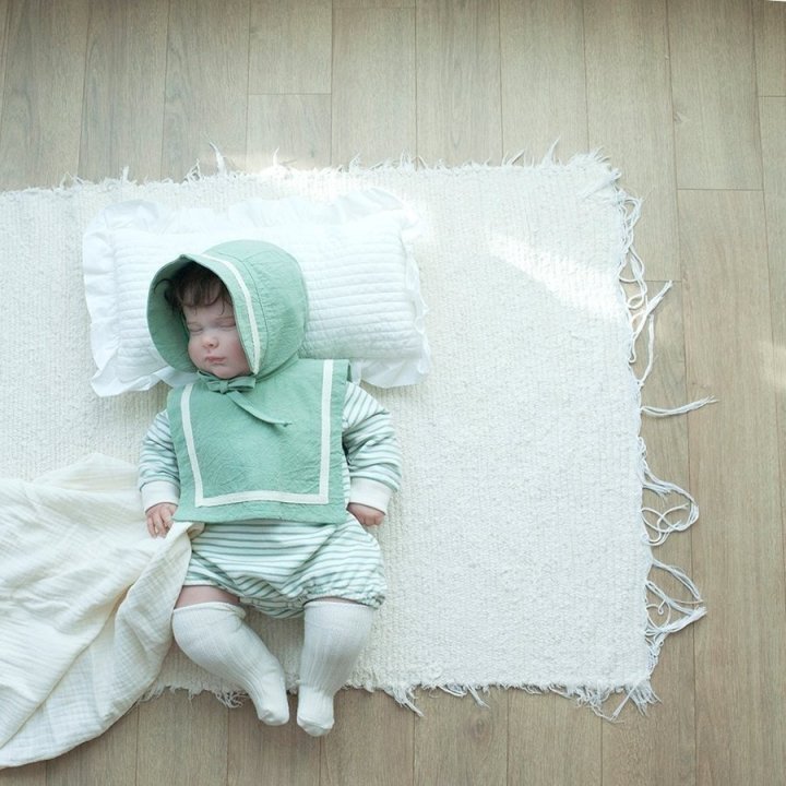 Lemonade - Korean Baby Fashion - #babyoutfit - Baro Bonnet Suit - 11