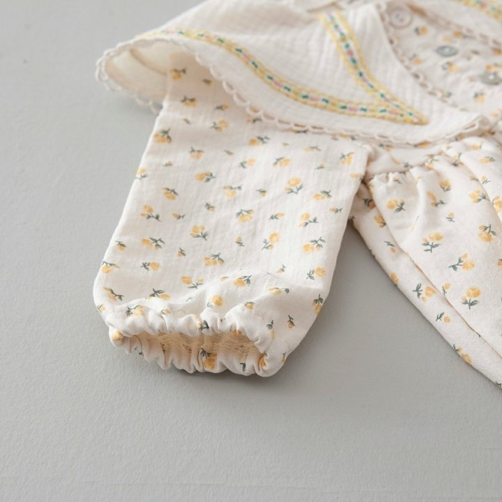 Lemonade - Korean Baby Fashion - #babyoutfit - Rose Bonnet Suit - 6