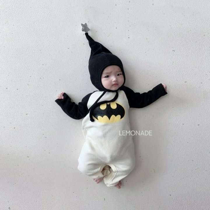 Lemonade - Korean Baby Fashion - #babyoutfit - Bat Raglan Bonnet Suit