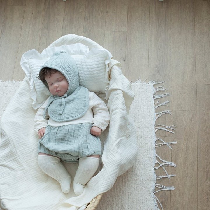 Lemonade - Korean Baby Fashion - #babyoutfit - Triple Bonnet Suit - 9