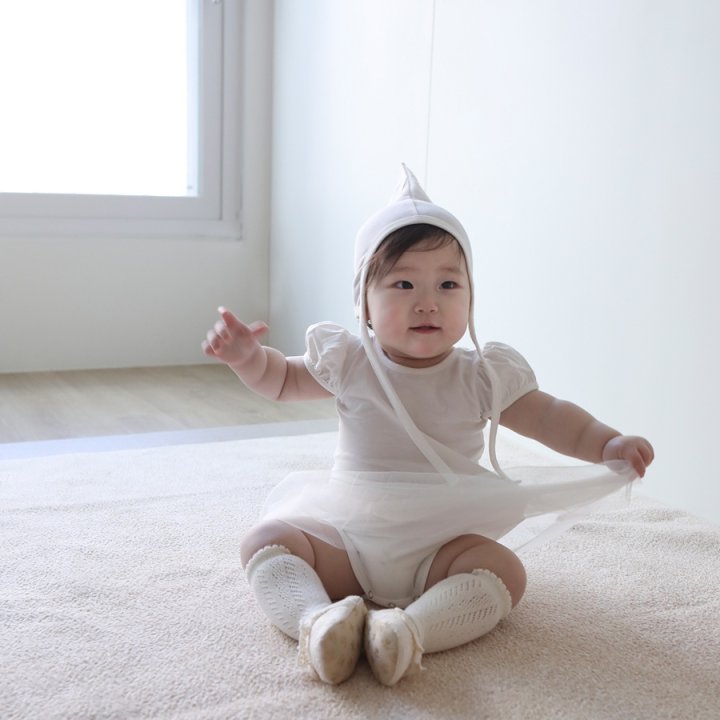 Lemonade - Korean Baby Fashion - #babywear - Swan Suit Bonnet Set - 10