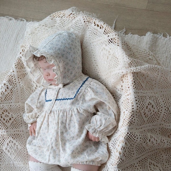 Lemonade - Korean Baby Fashion - #babywear - Marie Suit Bonnet Set - 10