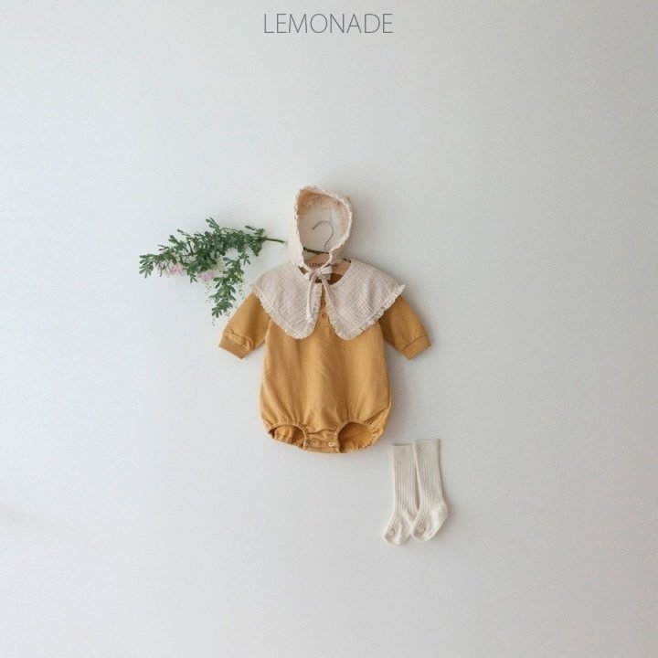 Lemonade - Korean Baby Fashion - #babywear - Ginger Bonnet Suit - 3