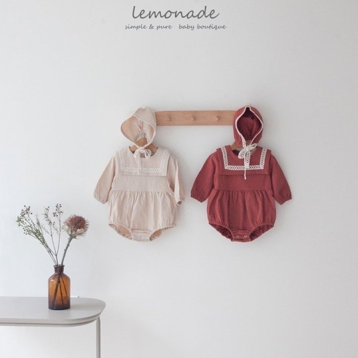 Lemonade - Korean Baby Fashion - #babywear - Fruits Bonnet Suit