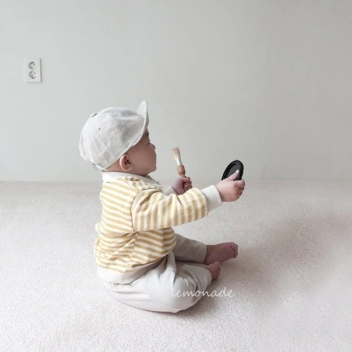 Lemonade - Korean Baby Fashion - #babywear - Stripe Collar Tee - 12
