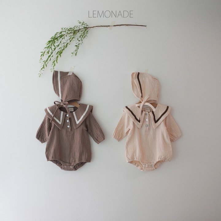 Lemonade - Korean Baby Fashion - #babywear - Mocha Bonnet Suit