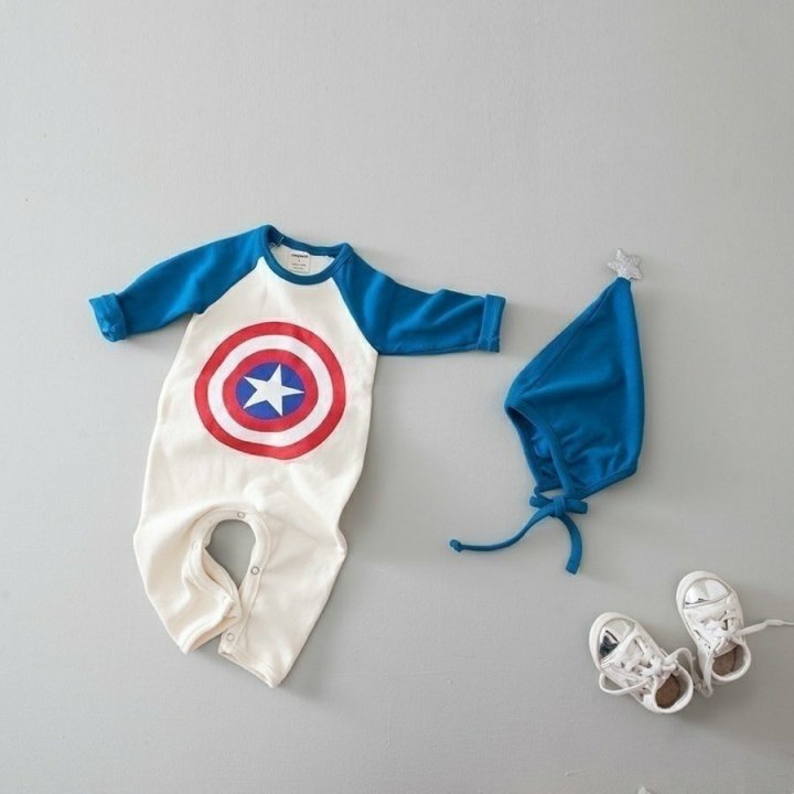 Lemonade - Korean Baby Fashion - #babywear - Captain Bonnet Suit - 2