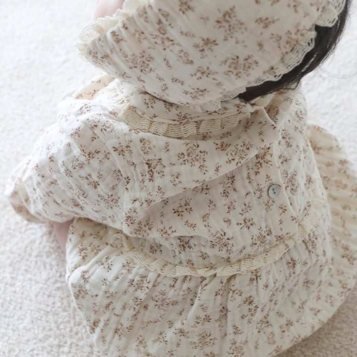 Lemonade - Korean Baby Fashion - #onlinebabyboutique - Angel Suit Bonnet Set - 12
