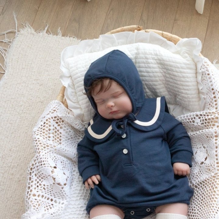 Lemonade - Korean Baby Fashion - #onlinebabyboutique - Pony Suit Bonnet Set - 10