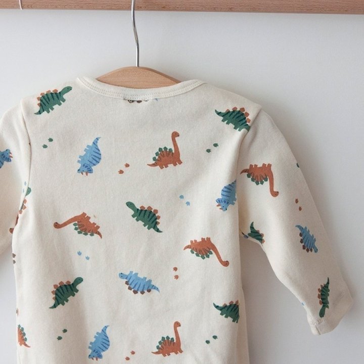 Lemonade - Korean Baby Fashion - #onlinebabyboutique - Dino Suit Bonnet Set - 8