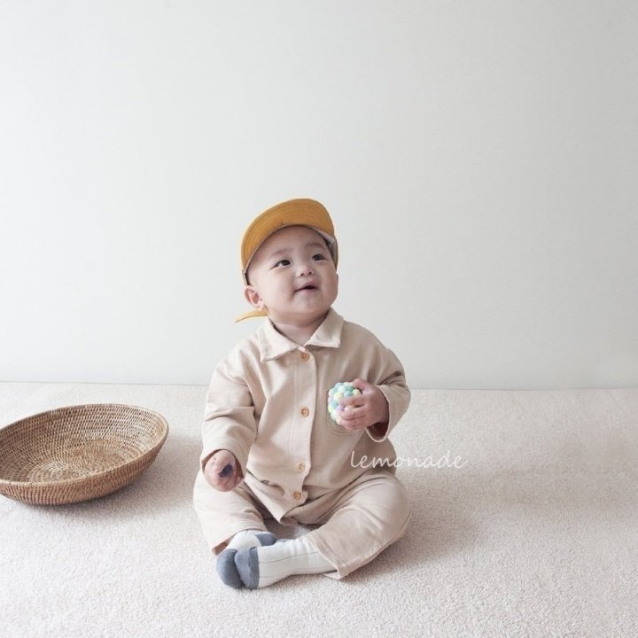 Lemonade - Korean Baby Fashion - #onlinebabyboutique - Plain Collar Suit - 11