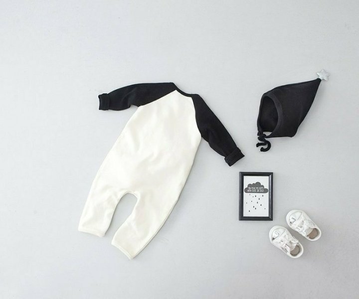 Lemonade - Korean Baby Fashion - #babywear - Bat Raglan Bonnet Suit - 4