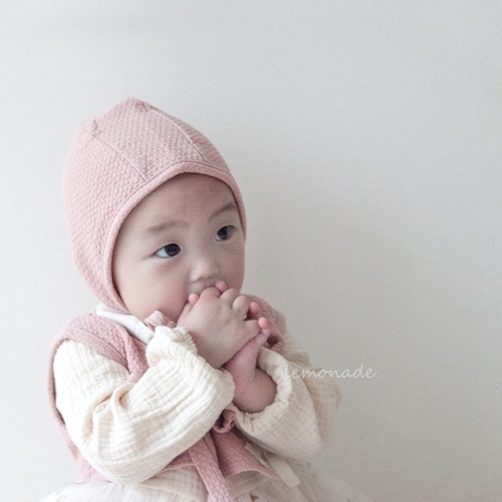 Lemonade - Korean Baby Fashion - #onlinebabyboutique - Urban Bonnet Vest Suit Set - 8