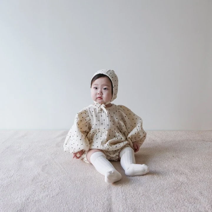 Lemonade - Korean Baby Fashion - #onlinebabyshop - Eve Suit Bonnet Set - 10
