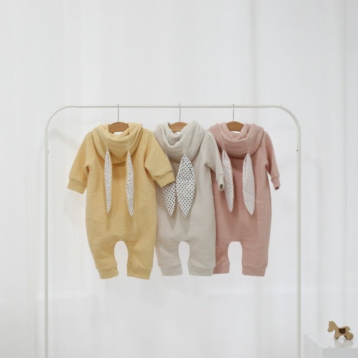 Lemonade - Korean Baby Fashion - #onlinebabyshop - Hug Rabbit Suit