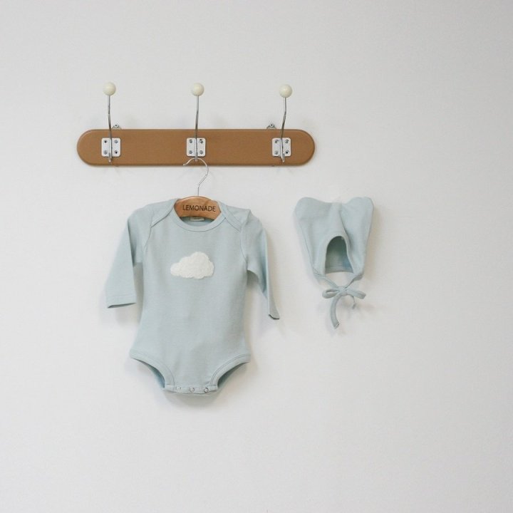 Lemonade - Korean Baby Fashion - #onlinebabyshop - Cloud Suit Bonnet Set - 5