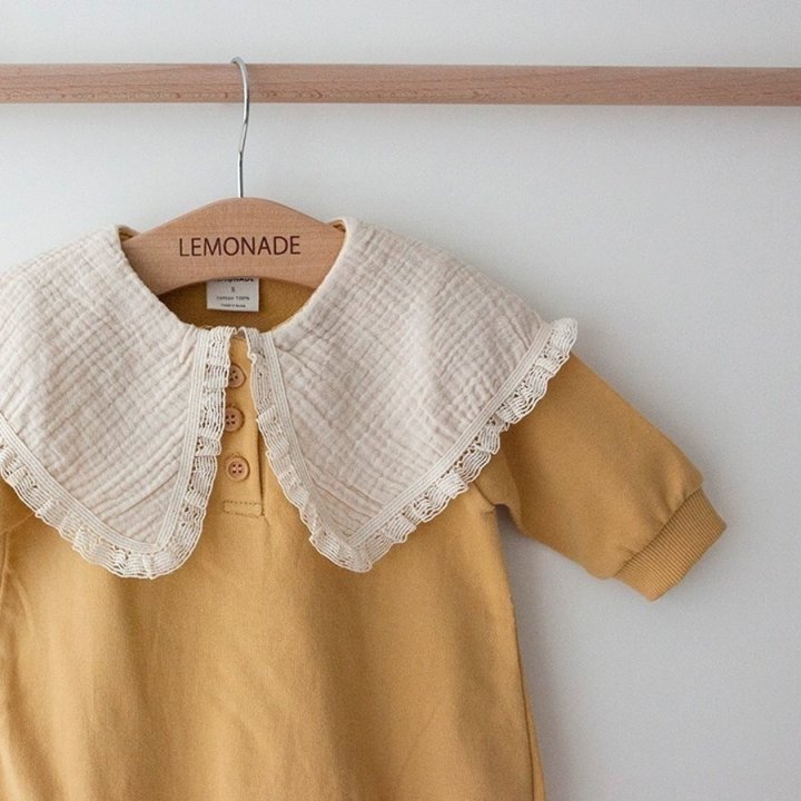 Lemonade - Korean Baby Fashion - #onlinebabyshop - Ginger Bonnet Suit - 5