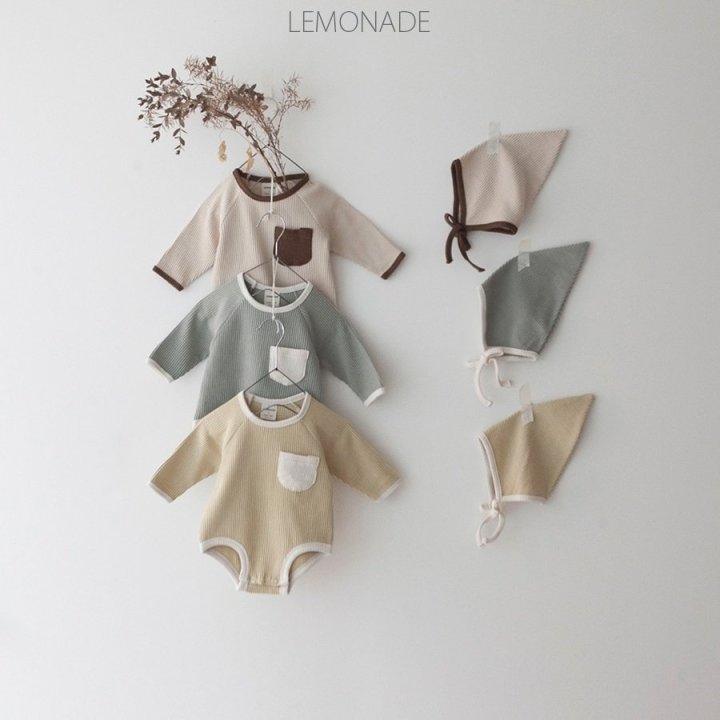 Lemonade - Korean Baby Fashion - #onlinebabyshop - Jjojjoni Bonnet Suit - 2