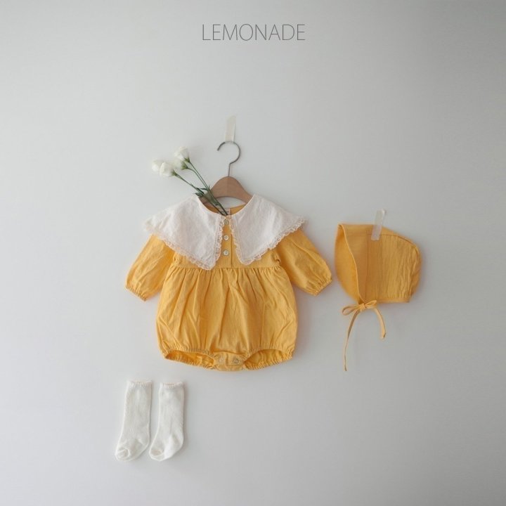 Lemonade - Korean Baby Fashion - #onlinebabyshop - Sabre Bonnet Suit - 2
