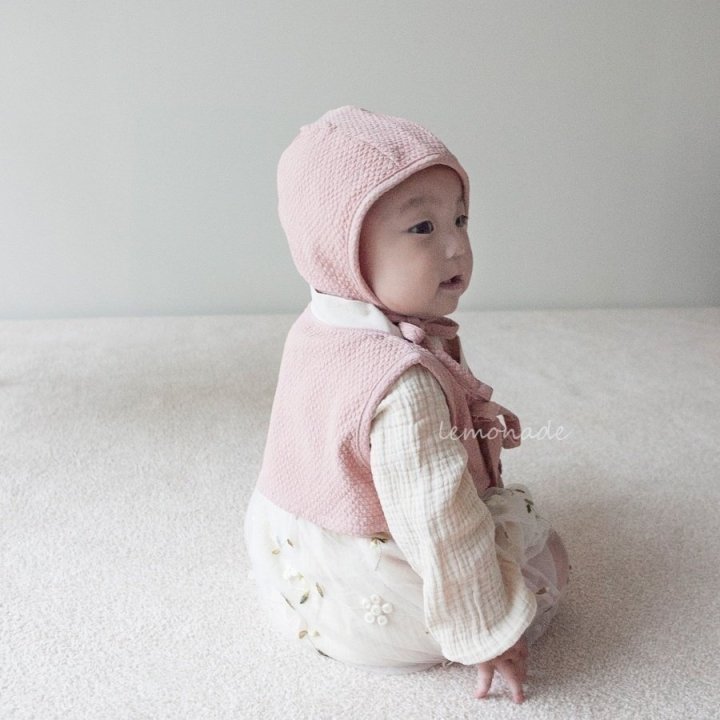 Lemonade - Korean Baby Fashion - #onlinebabyshop - Urban Bonnet Vest Suit Set - 9