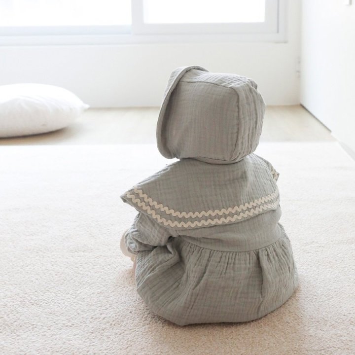 Lemonade - Korean Baby Fashion - #smilingbaby - Aria Suit Bonnet Set - 12