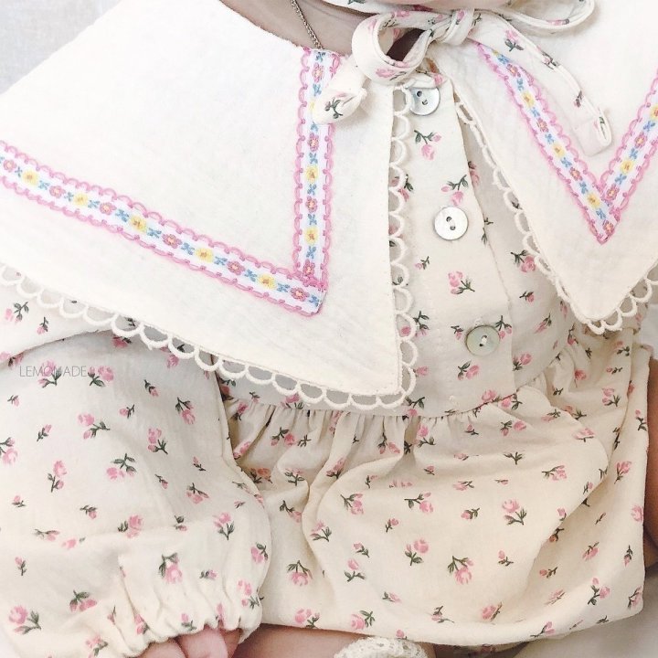 Lemonade - Korean Baby Fashion - #smilingbaby - Rose Bonnet Suit - 11