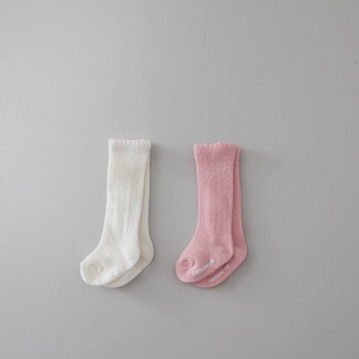 Lemonade - Korean Baby Fashion - #smilingbaby - Eyelet Socks - 3
