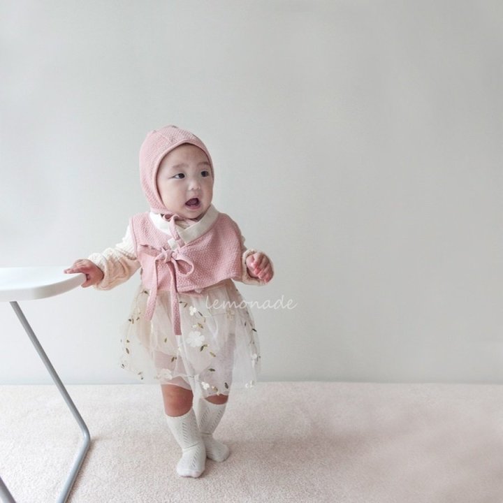 Lemonade - Korean Baby Fashion - #smilingbaby - Urban Bonnet Vest Suit Set - 10