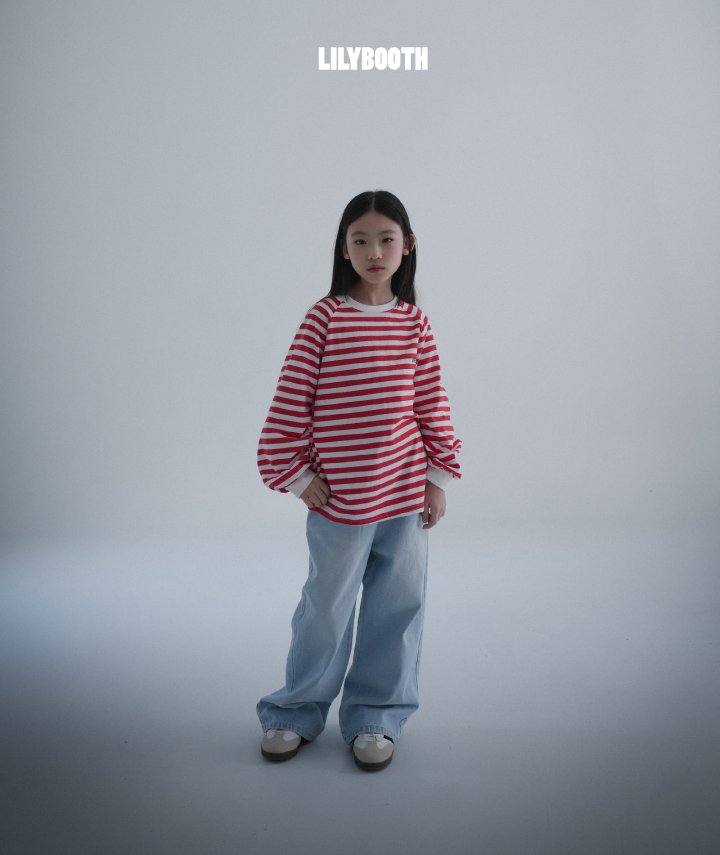 Lilybooth - Korean Children Fashion - #discoveringself - Hip Wide Denim Pants - 3