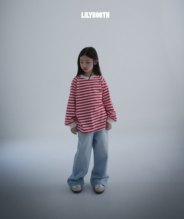 Lilybooth - Korean Children Fashion - #discoveringself - Hip Wide Denim Pants - 4