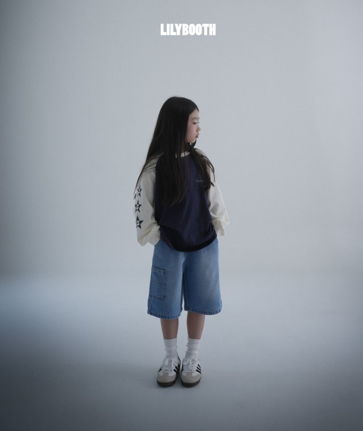 Lilybooth - Korean Children Fashion - #fashionkids - Denim Bermuda Pants - 3