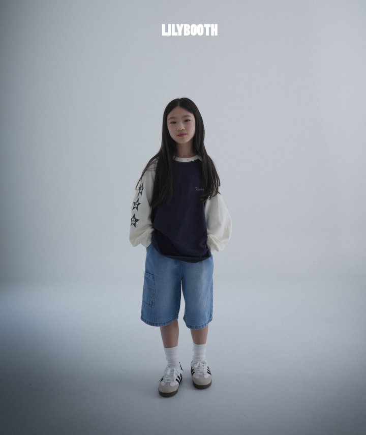 Lilybooth - Korean Children Fashion - #fashionkids - Denim Bermuda Pants - 4