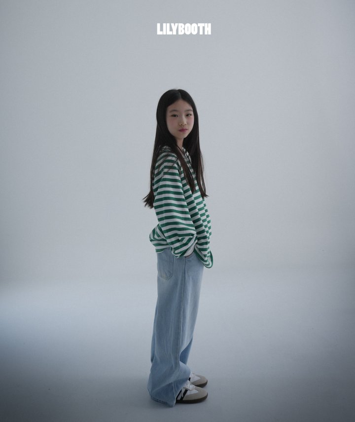 Lilybooth - Korean Children Fashion - #kidzfashiontrend - Hip Wide Denim Pants - 7