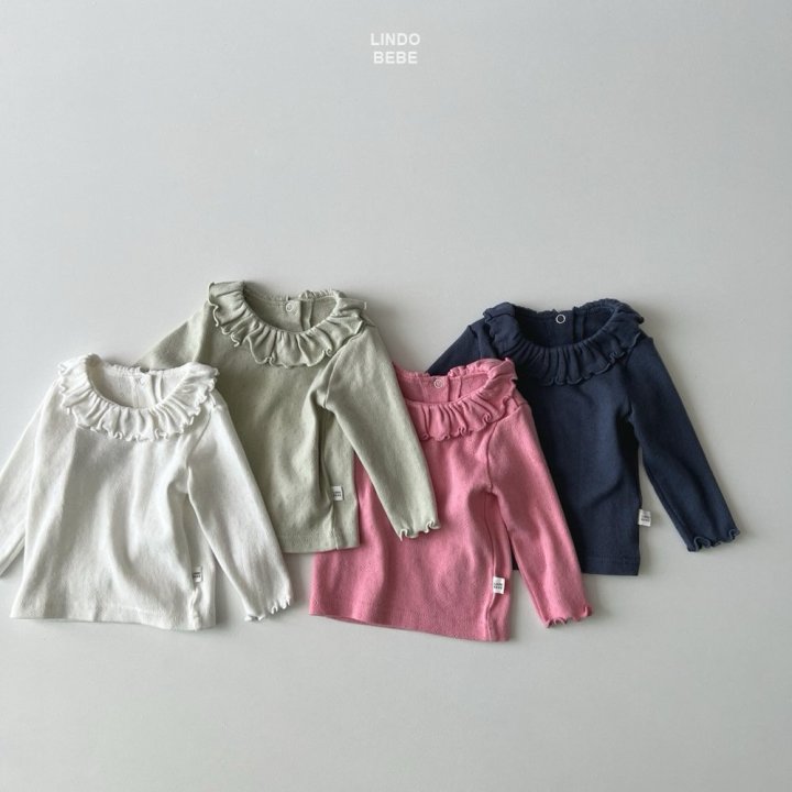 Lindo - Korean Baby Fashion - #babyboutique - Bebe Eyelet Frill Tee - 8