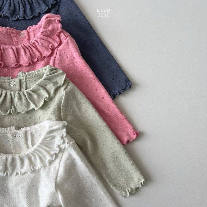 Lindo - Korean Baby Fashion - #babyboutiqueclothing - Bebe Eyelet Frill Tee - 9