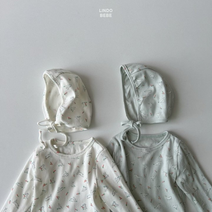Lindo - Korean Baby Fashion - #babyboutiqueclothing - Bebe Rabbit Suit (Bonnet Set) - 2