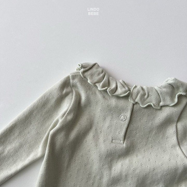 Lindo - Korean Baby Fashion - #babyfashion - Bebe Eyelet Frill Tee - 11