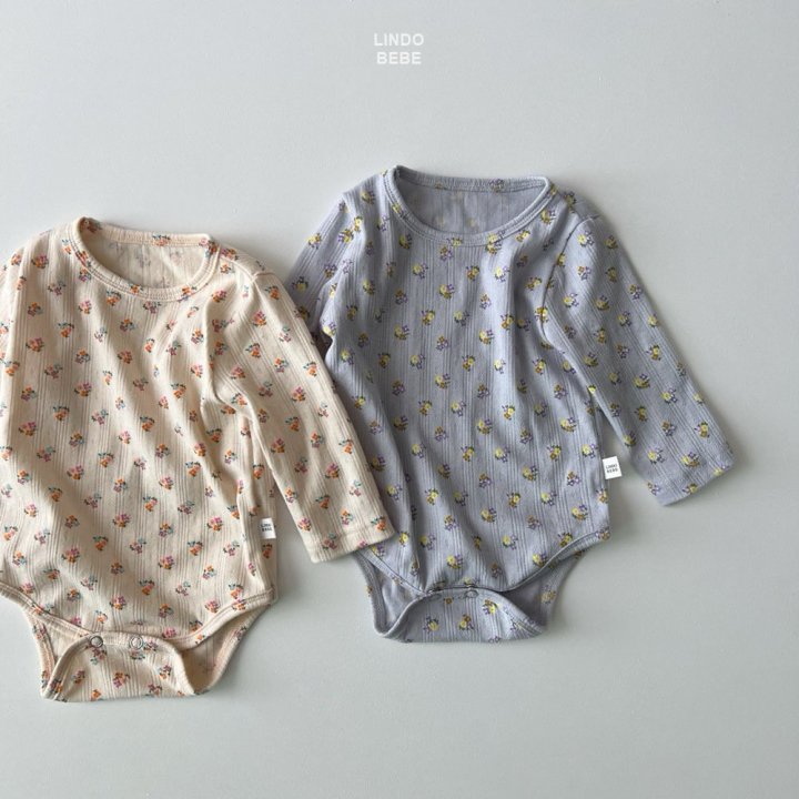 Lindo - Korean Baby Fashion - #babyfashion - Bebe Flower Suit (Bonnet Set) - 5