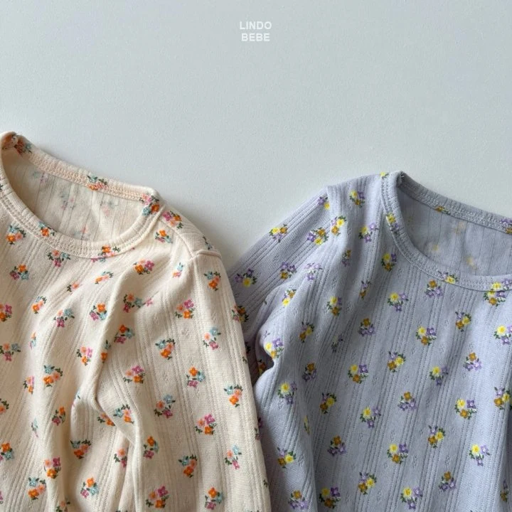 Lindo - Korean Baby Fashion - #babyfever - Bebe Flower Suit (Bonnet Set) - 6