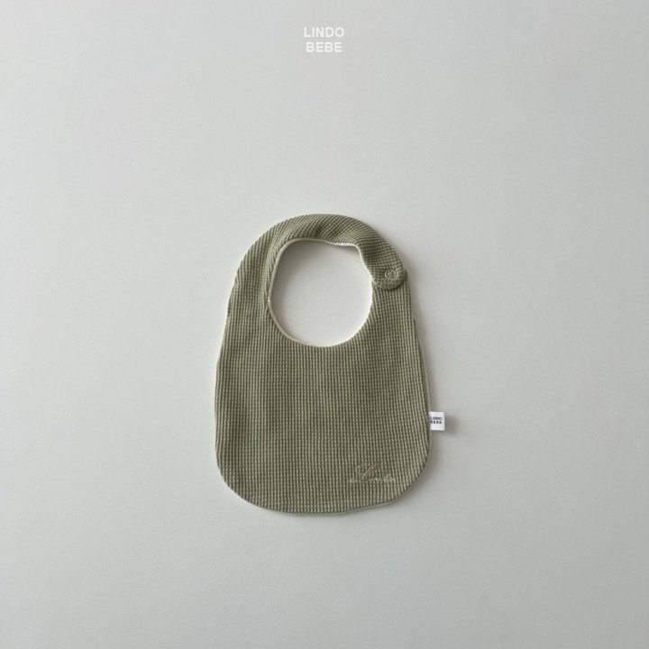 Lindo - Korean Baby Fashion - #babygirlfashion - Bebe Waffle Embroidery Bib - 5