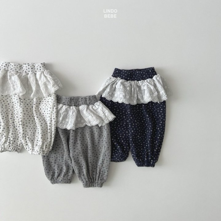 Lindo - Korean Baby Fashion - #babyoutfit - Bebe Popo Frill Pants - 6