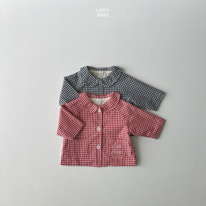 Lindo - Korean Baby Fashion - #babywear - Bebe Little Check Jacket - 2