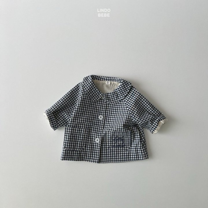 Lindo - Korean Baby Fashion - #onlinebabyboutique - Bebe Little Check Jacket - 4